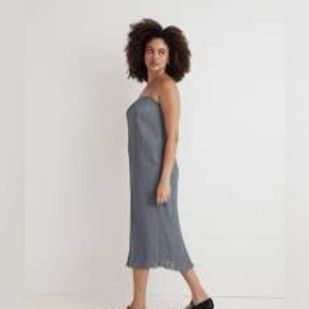 Madewell The Goldie Dress in Plissé - Picture 5 of 14